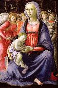 La Vierge et l'Enfant entoures de cinq anges